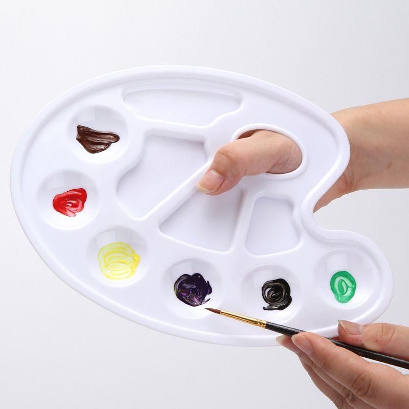 10 Wells Paint Tray Palettes With Thumb Hole Best For Acrylic, Oil,  Watercolor Paints & Paint Brushes Sntiv From Hotbottle10, $1.65